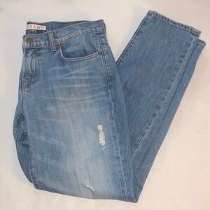 J Brand Aidan Distressed Straight Leg Jeans Size 28